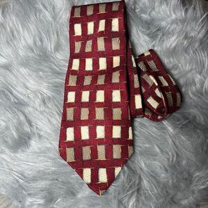 VINTAGE POSTSCRIPTS BY SUPERBA 100% SILK EXTRA LONG TIE MADE IN USA WPL 2831 RED